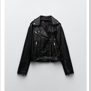 Zara faux leather jacket